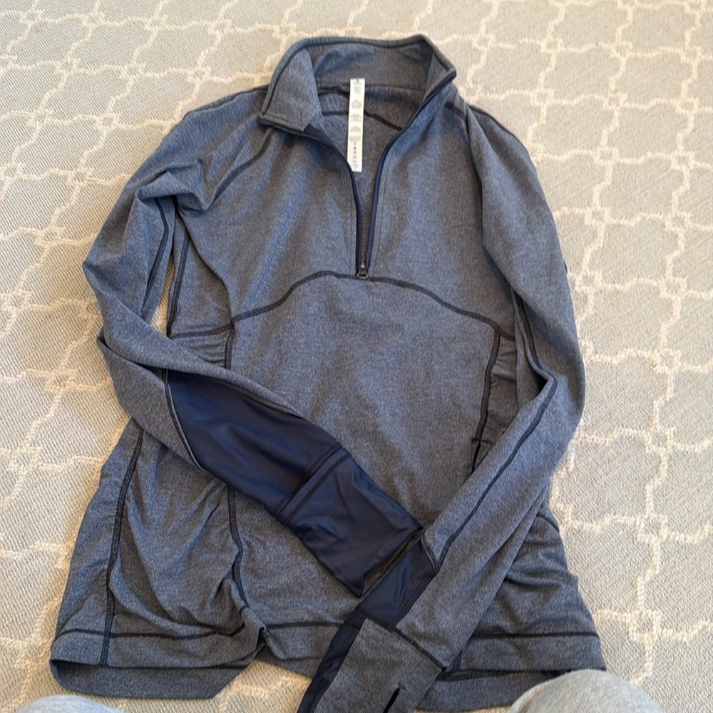 Lululemon half zip dri fit athletic shirt size 8